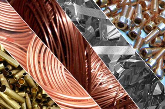 Clasificación de cobre, aluminio, latón y otros metales no ferrosos reciclables